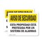 Signmission Facility Protected By Alarm Spanish OSHA Security Notice Sign, Vinyl Decal, 10in W x 7in L, 2PK OS-2PACK-SN-D-710-L-11539 - alternate 1